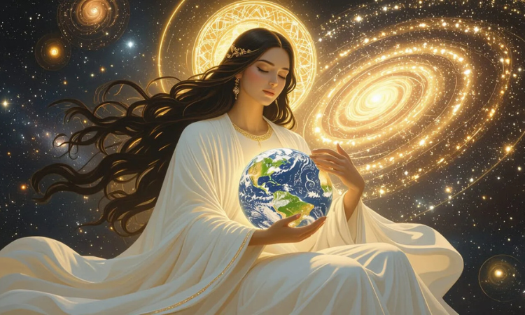 Divine Mother Holding Earth