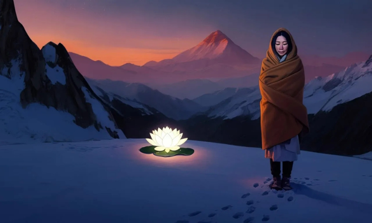 Lotus on the Snow