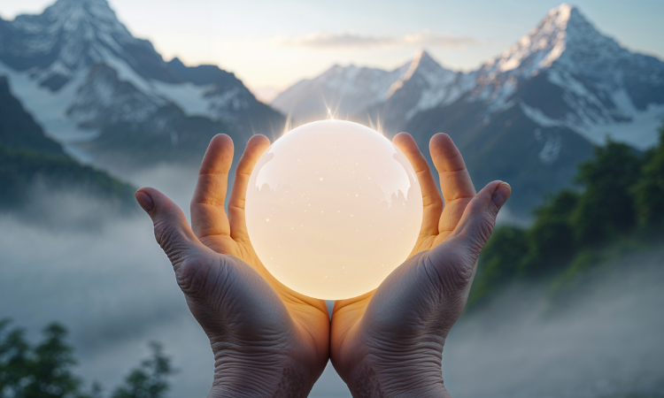 glowing orb of light