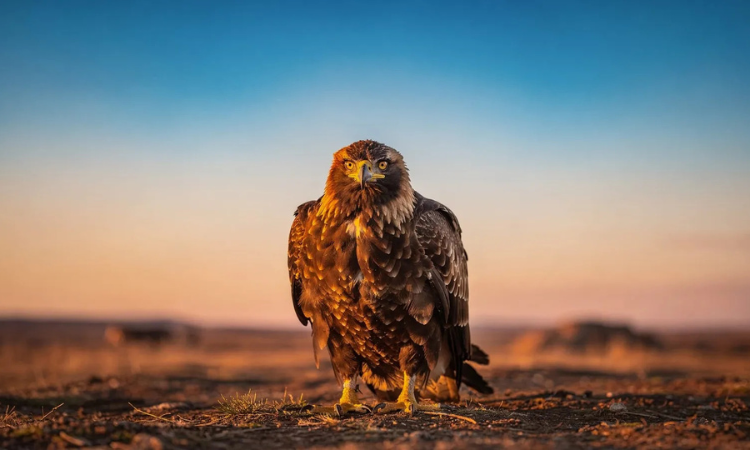 Eagle at sunrise symbolizing recorded spiritual events and hidden human potential.
